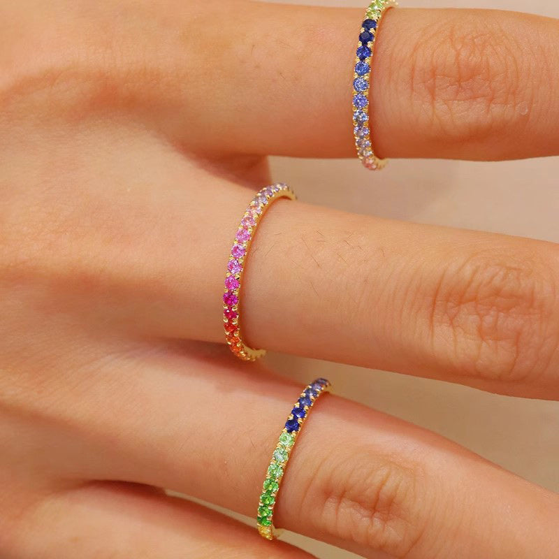 Gluschwein - 💕Farbiger Reihenring💍(3 Stück)