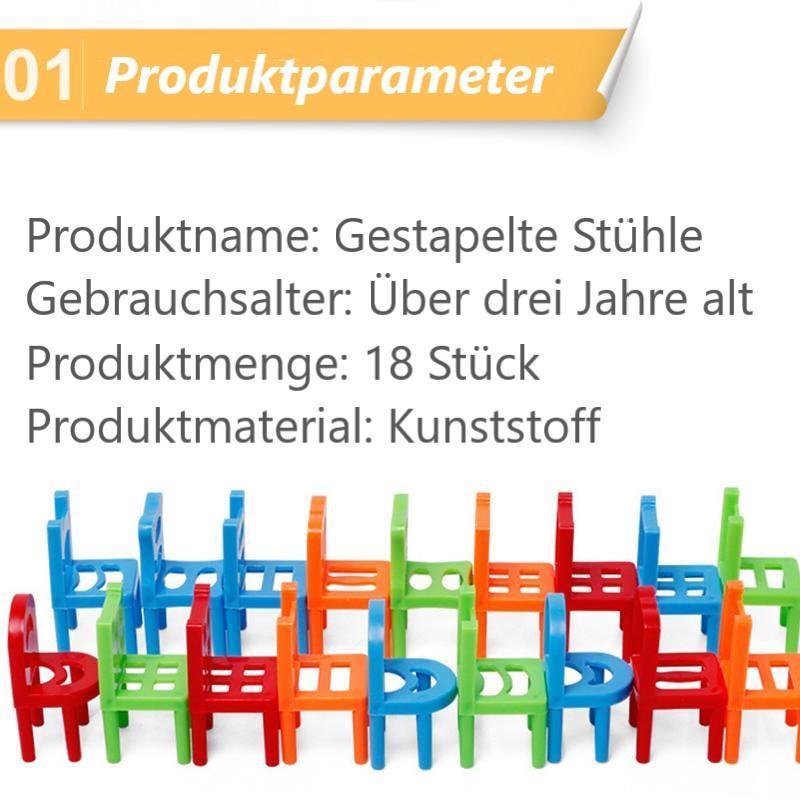 Gluschwein - Weihnachts-Schnäppchen-Stühle zu stapelnendes Turmausgleichsspiel