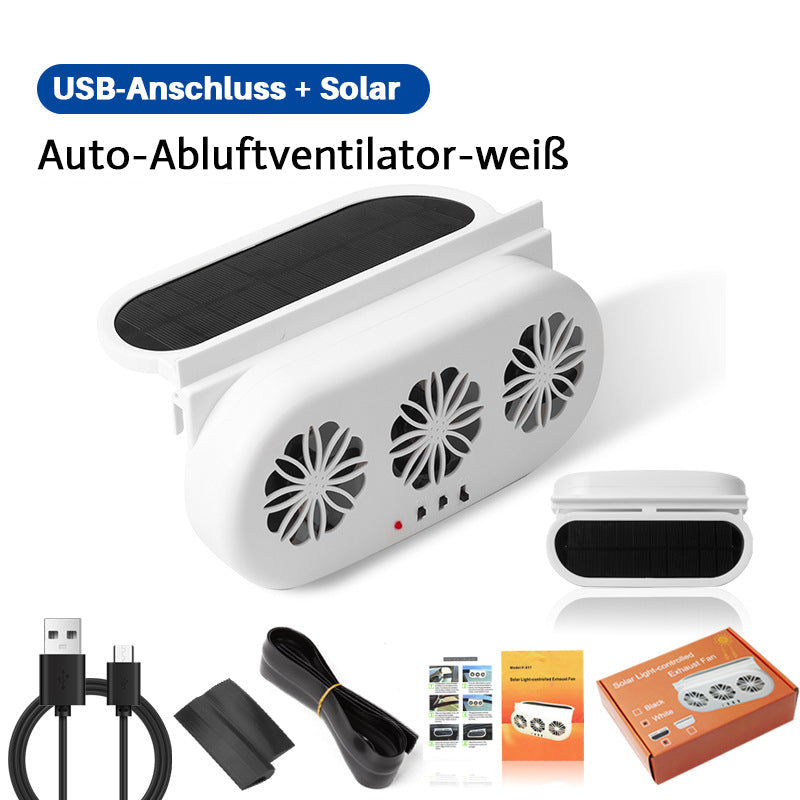Gluschwein - Solarbetriebener Autoabluftventilator