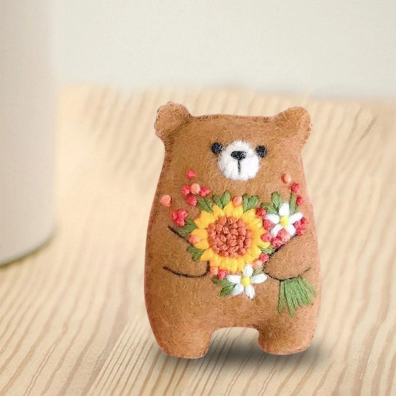 Gluschwein - Kleine Tasche Hug Blumen Blumenstrauß Bär