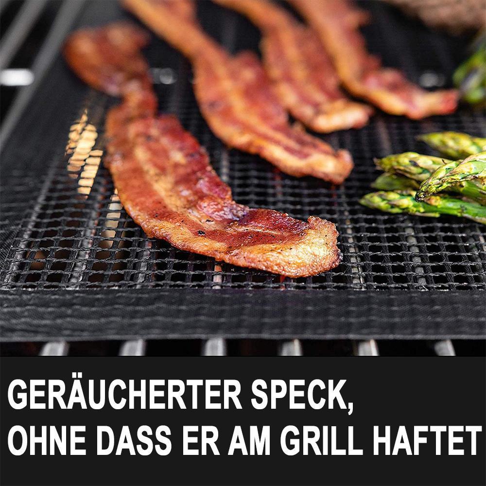Gluschwein - Teflon Netz Grillmatte antihaft wiederverwendbar, eckig 33x40 cm, 1/3 pc