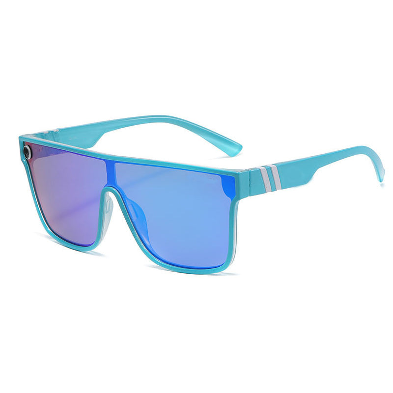 Gluschwein - Sonnenbrille mit flachem Oberteil und Schildpatt-Muster