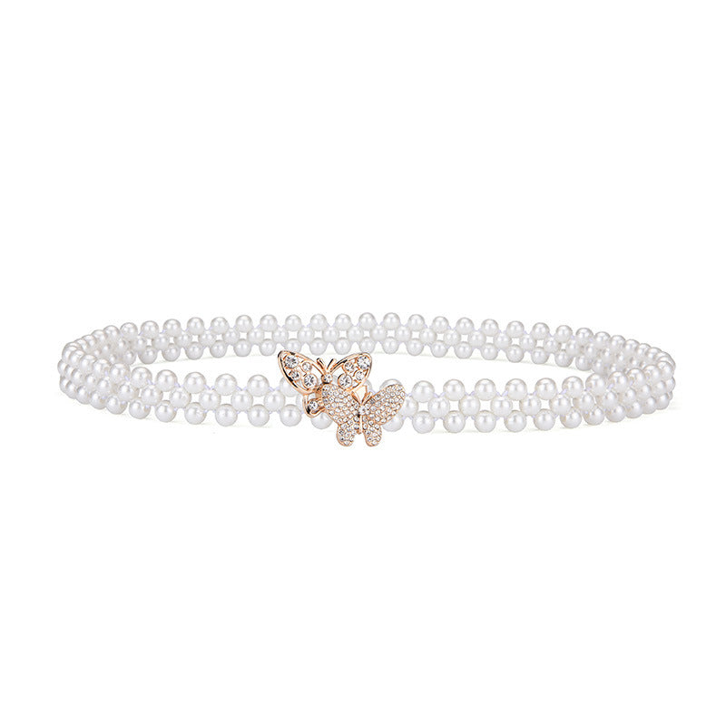 Gluschwein - Perle Schmetterling Gürtelschnalle Taillenkette
