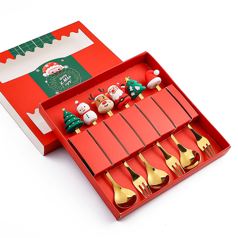 Ensemble de cuillères de Noël