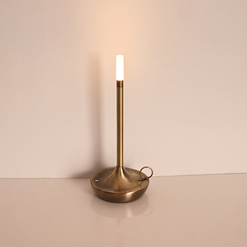 Gluschwein - Schreibtischlampe aus Metall, Schmiedeeisen Bronze