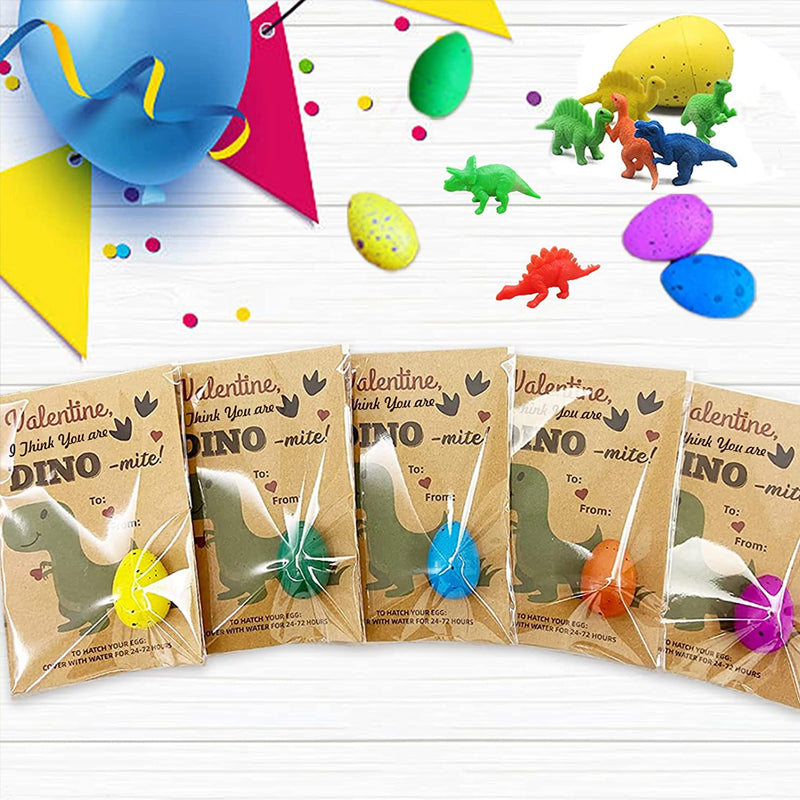 Gluschwein - 2024 Osterkarten mit Dinosaurier-Eiern 24 Stück/Set