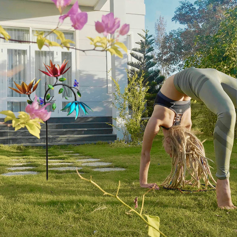 Gluschwein - Wunderschöner Sommer-Windspiel mit bunten Blumen