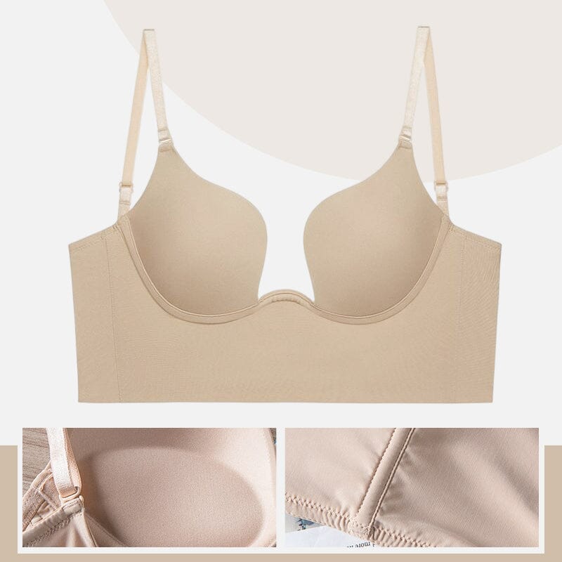 Gluschwein - Rückenfreier Push-Up-BH mit tiefem U-Ausschnitt