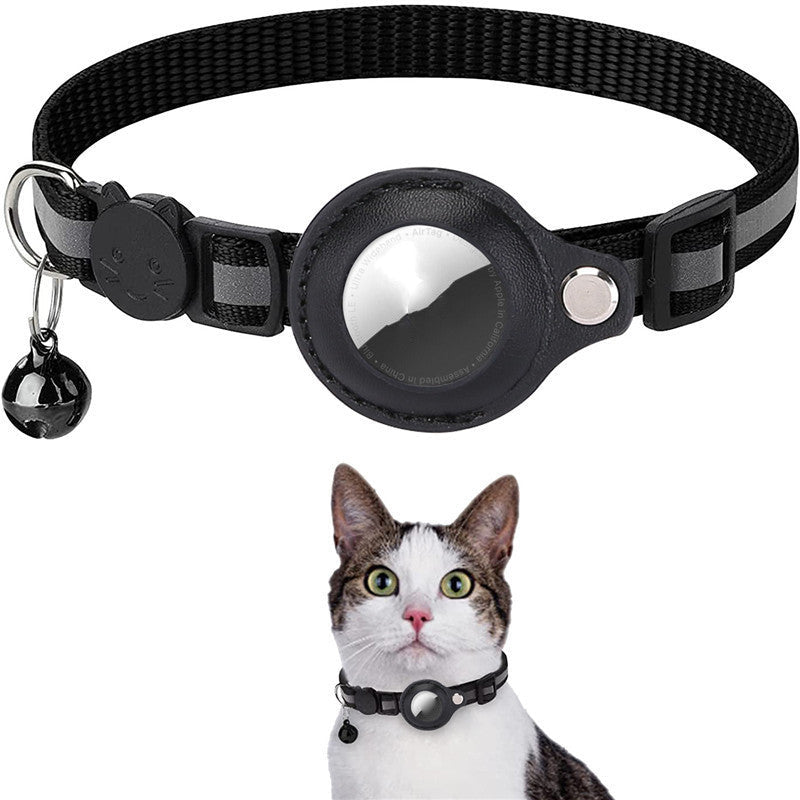 Gluschwein - AirTag Halsband für Katze Schwarz