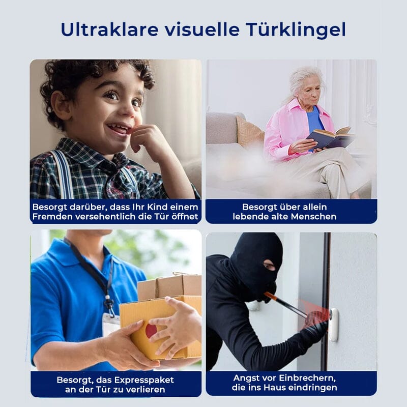 Gluschwein - HD energiesparende drahtlose visuelle Türklingel