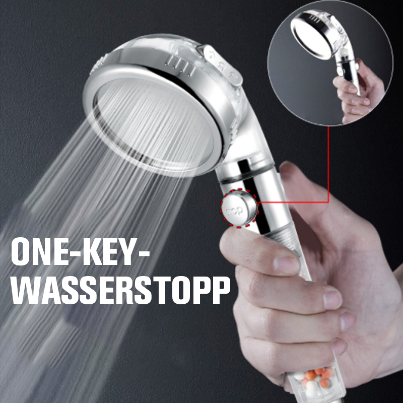 Gluschwein - 3-Modus-Hochdruck-Ionenfiltration Wassersparender Duschkopf