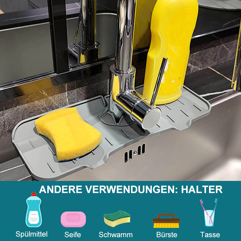 Gluschwein - Silikon Wasserhahn Griff Tropffänger Ablage