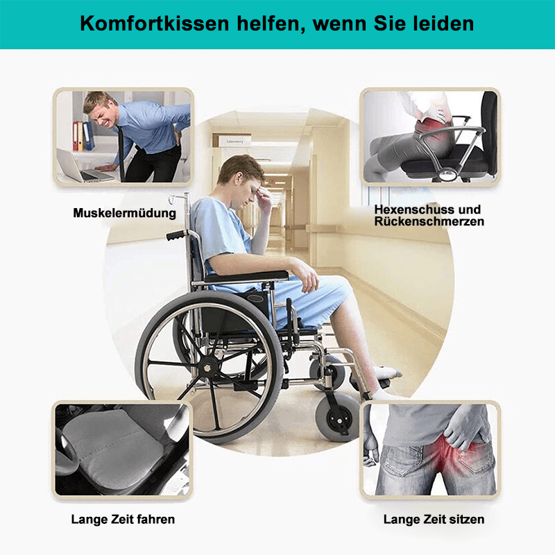 Gluschwein - Super Weich Silikon Rücken und Hintern Komfortkissen