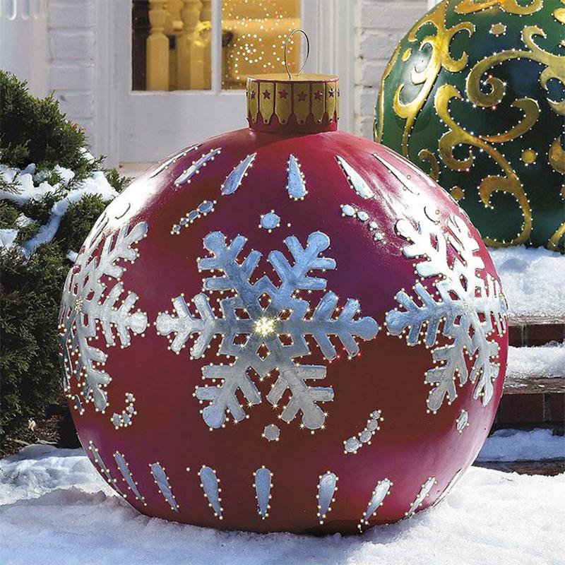 Gluschwein - Aufblasbarer Weihnachtsball im Freien dekoriert Stil J