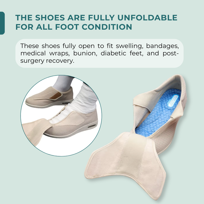 ComfySteps - Des chaussures confortables pour les pieds gonflés
