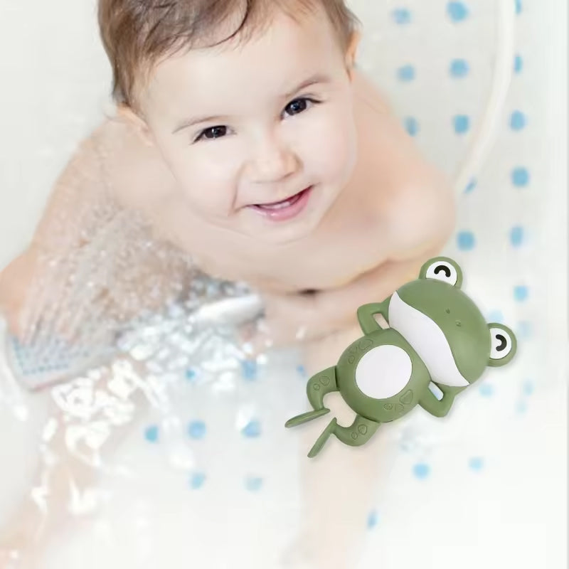 Gluschwein - Baby Dusche Uhrwerk Niedliches Tier schwimmender Frosch
