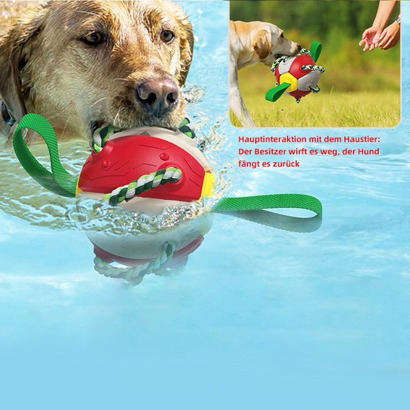Gluschwein - Bissfestes Hundespielzeug Frisbeefußball