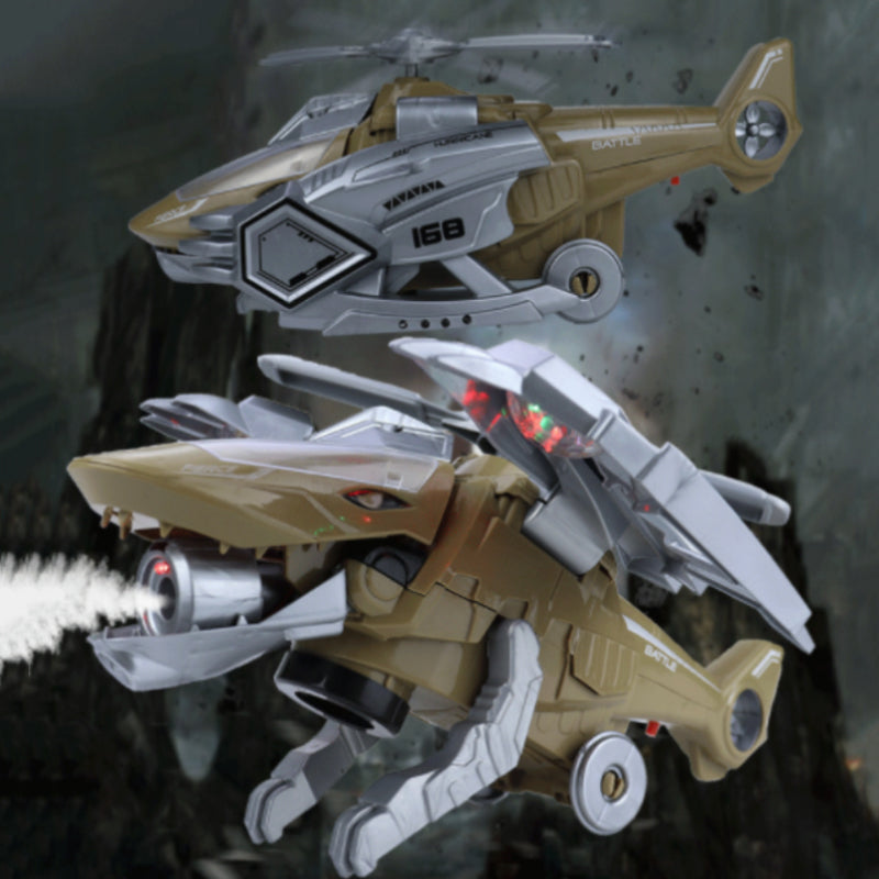 Gluschwein - LED-verwandelndes Dinosaurier-Helikopterspielzeug