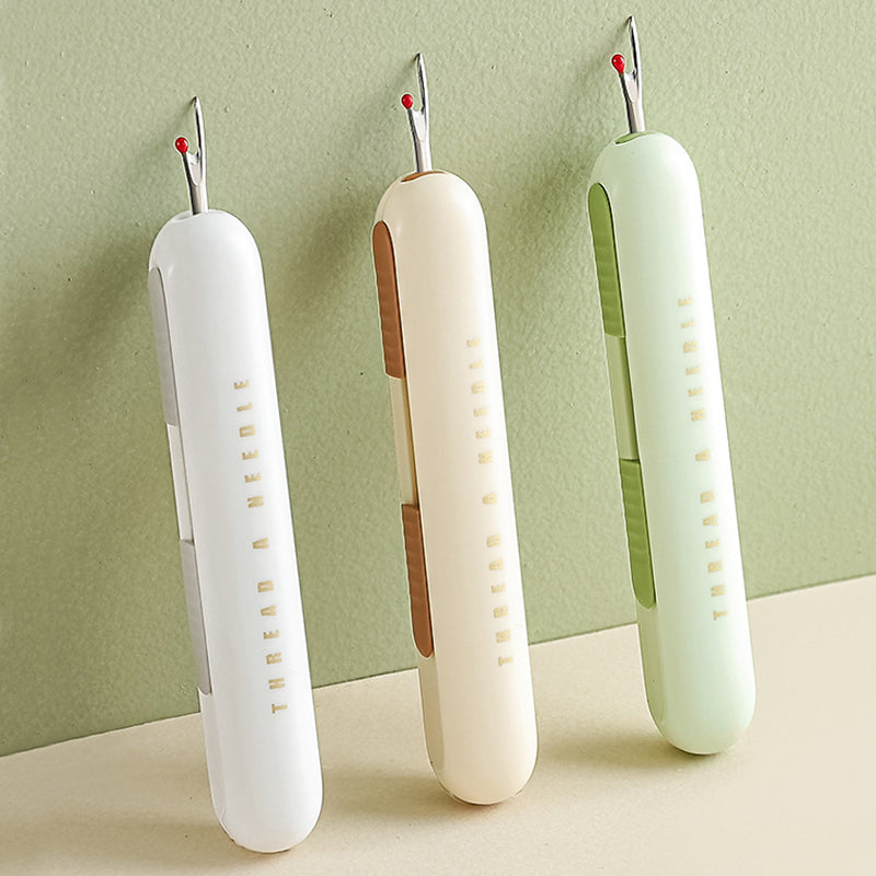 Gluschwein - 2 In 1 Needle Threader Seam Ripper Grau+Grün+Gelb