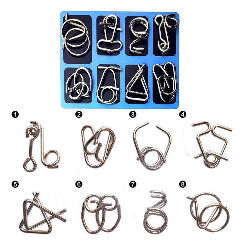 Gluschwein - Puzzlering aus Metall blau