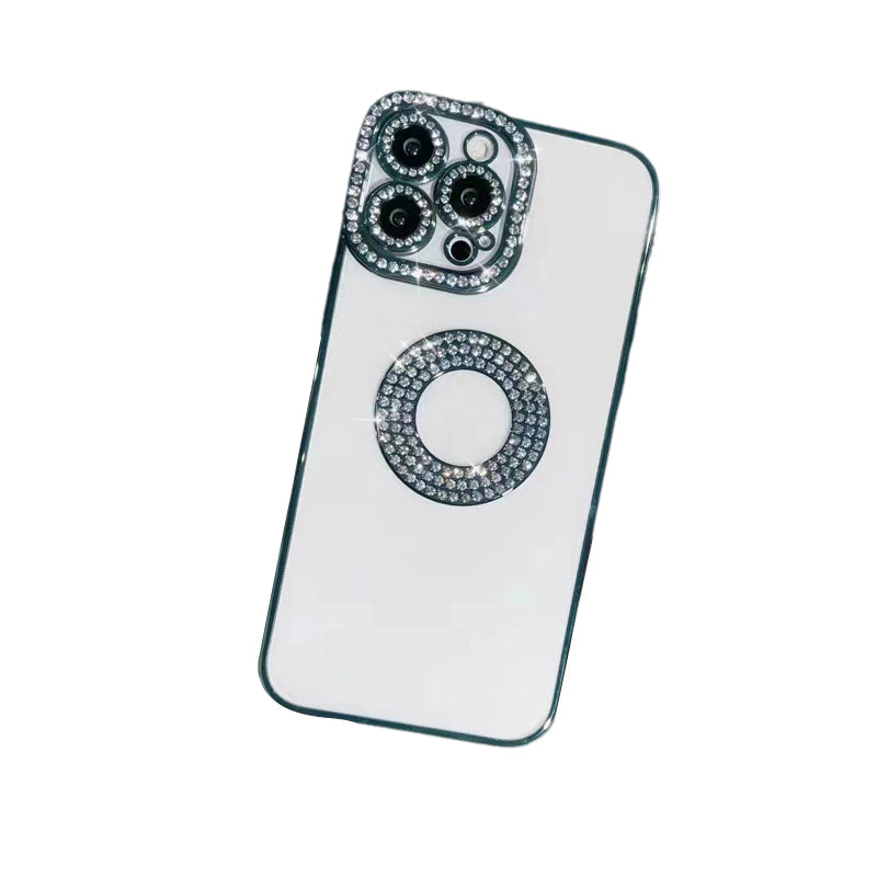 Gluschwein - Glitzer-Diamant-iPhone-Fall Grün