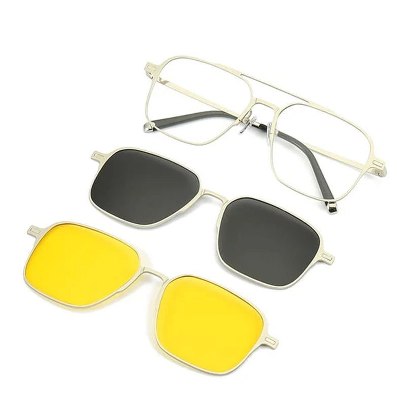 Gluschwein - Magnetisch polarisierte 3-in-1-Sonnenbrille