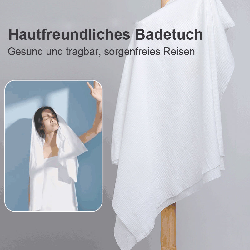 Gluschwein - Einweg-Badetuch aus komprimierter Baumwolle