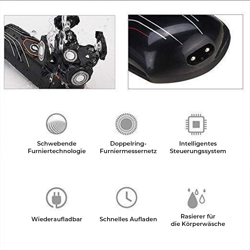 Gluschwein - Wiederaufladbarer 5-in-1-4D-Rotationsrasierer für Herren