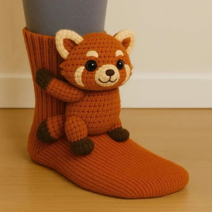 AnimalSocks - Lustige Tier-Umarmungs-Socken — Socken, die dich den ganzen Tag umarmen