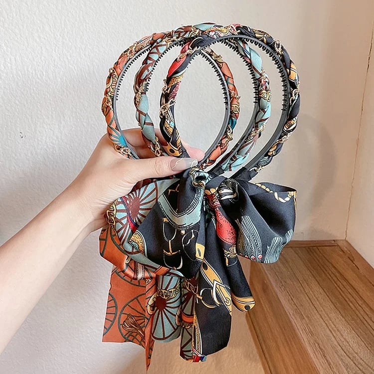 Serre-tête en satin avec fonction tressage – parfait pour l'Oktoberfest et les festivités