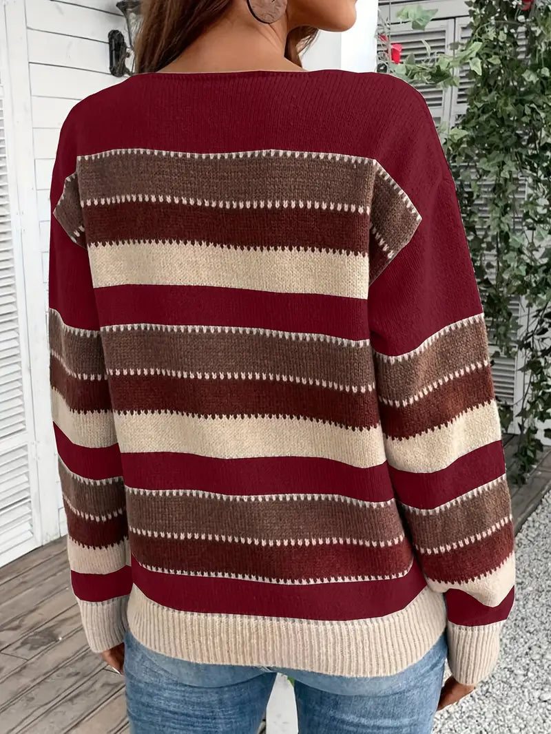 Evdokia - Lässiger Langärmeliger Pulli