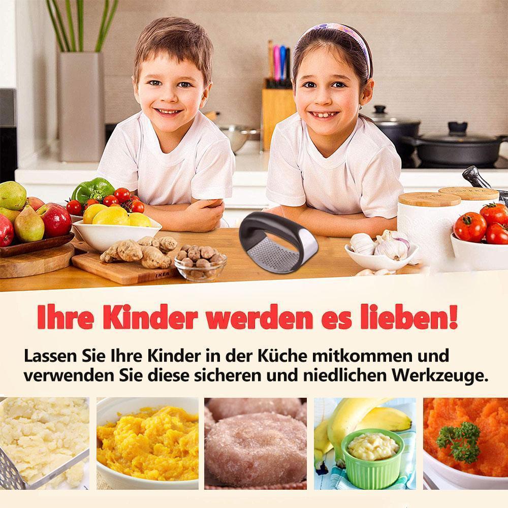 Gluschwein - Hochwertige Knoblauchpresse aus Edelstahl