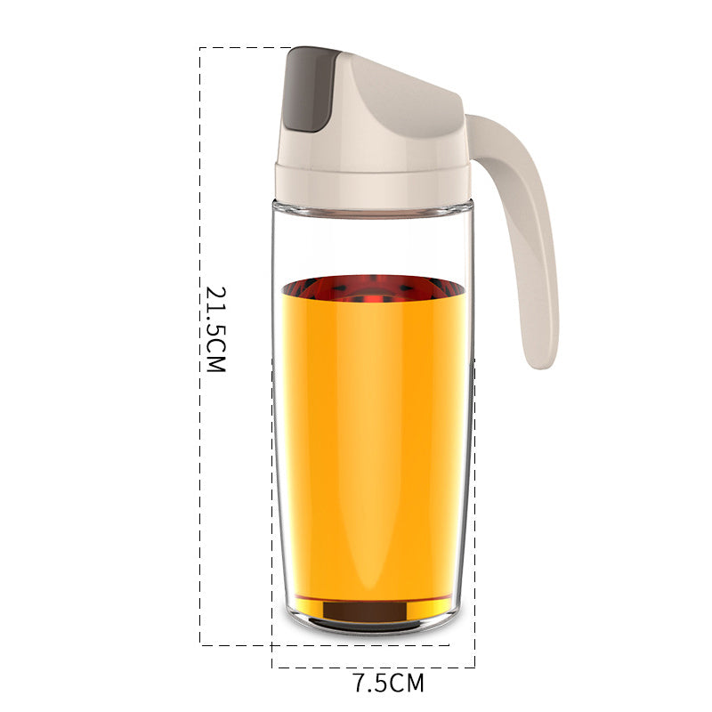 Gluschwein - Glass Oiler Anti-Leck-Ölflasche für den Haushalt 600ml Beige