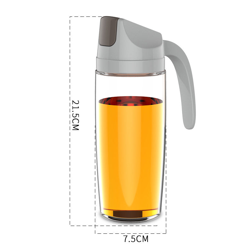 Gluschwein - Glass Oiler Anti-Leck-Ölflasche für den Haushalt 600ml Grau