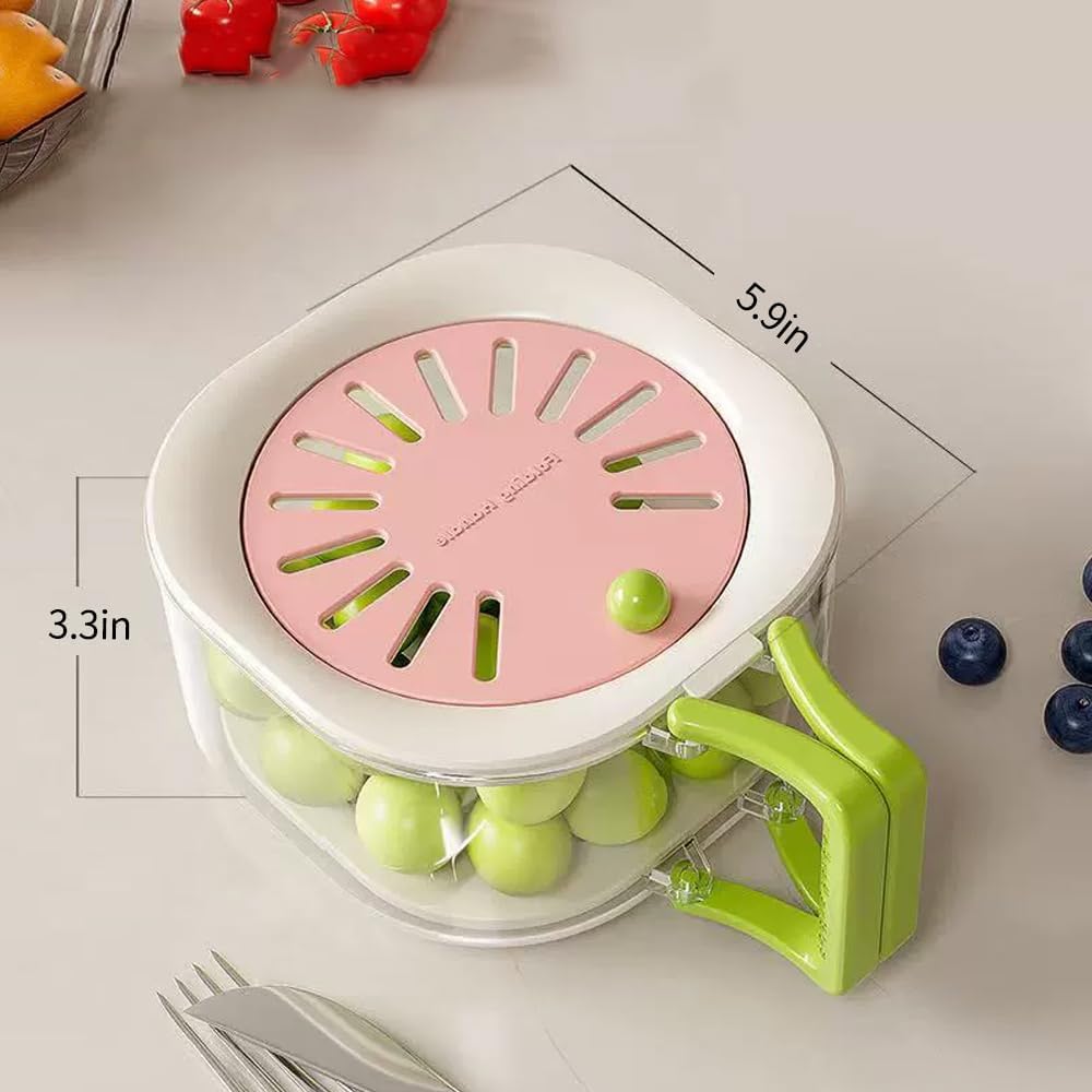 Machine à laver les fruits et légumes 2 en 1, boîte de rangement multifonctionnelle anti-oxydation pour fruits et légumes
