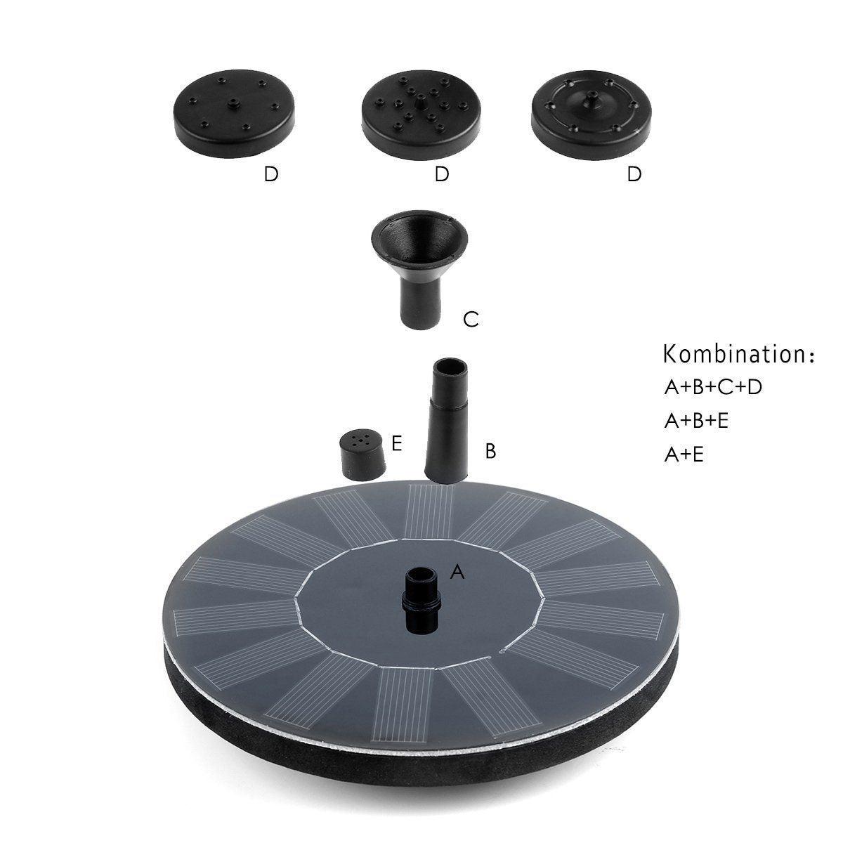 Gluschwein - Solarbrunnenpumpe Durchmesser 16 cm