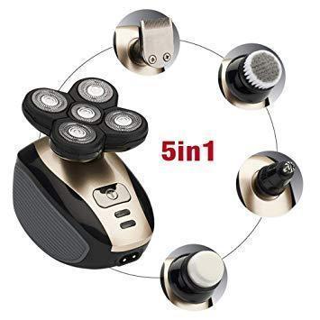Gluschwein - Wiederaufladbarer 5-in-1-4D-Rotationsrasierer für Herren