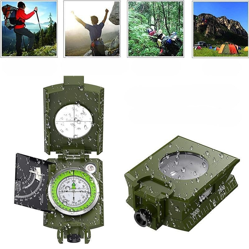 Multifunktionaler Militärkompass für Peilung und Navigation