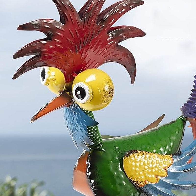 Gluschwein - Lustige Gartenhahnstatue🐓