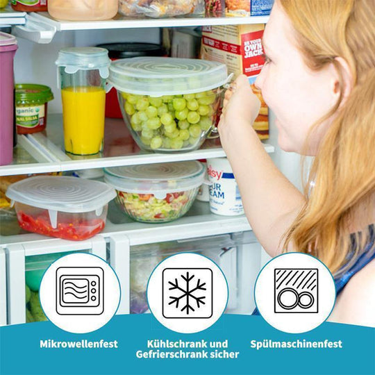 Gluschwein - Silikon-Stretchdeckel, 6STK