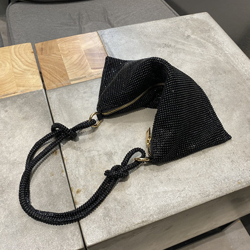 Gluschwein - Luxuriöses Design Handtasche mit glänzenden Strasssteinen