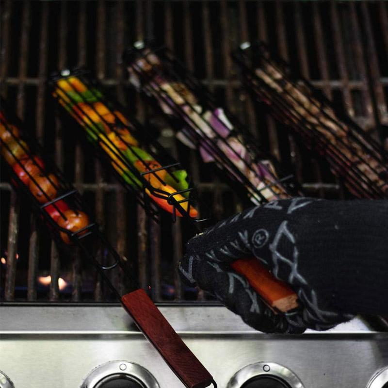 Gluschwein - Engeliebe Wiederverwendbarer Kabob Grillkorb