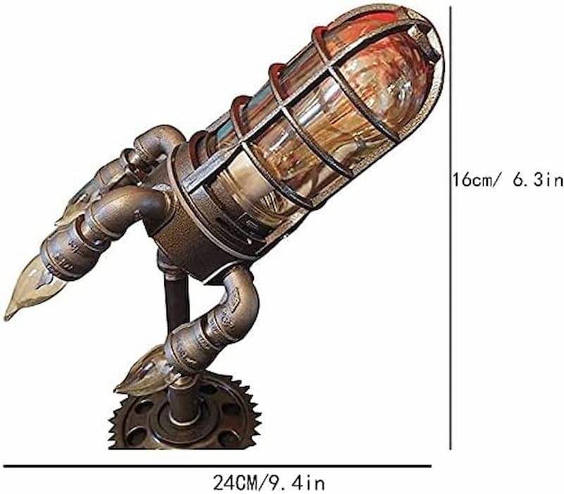 Gluschwein - Rocket Lamp - Steampunk-Raketenlampe