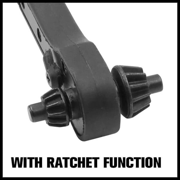 DrillRatch - 2-in-1 Bohrfutter-Ratsche – Ratschen-Schraubenschlüssel aus Stahl mit rutschfestem Griff