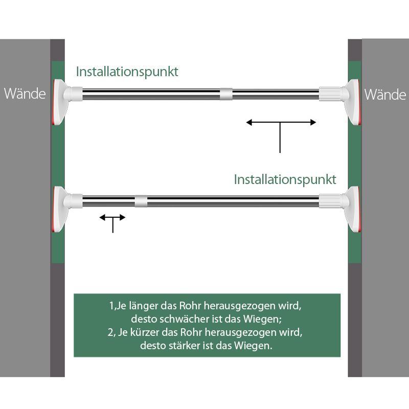 Gluschwein - Teleskopkleidung Rod aus Edelstahl