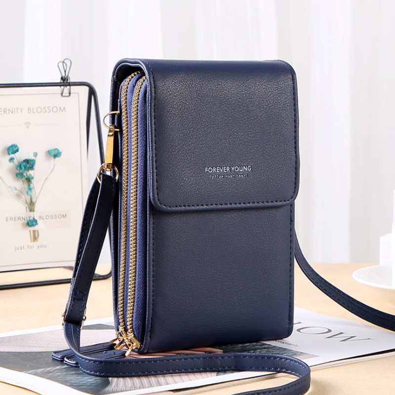 Gluschwein - Multifunktionale Touchscreen-Handytasche blau