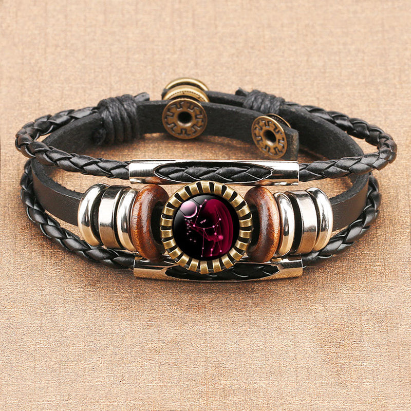Gluschwein - Sternzeichen-Zeitstein-Armband Virgo