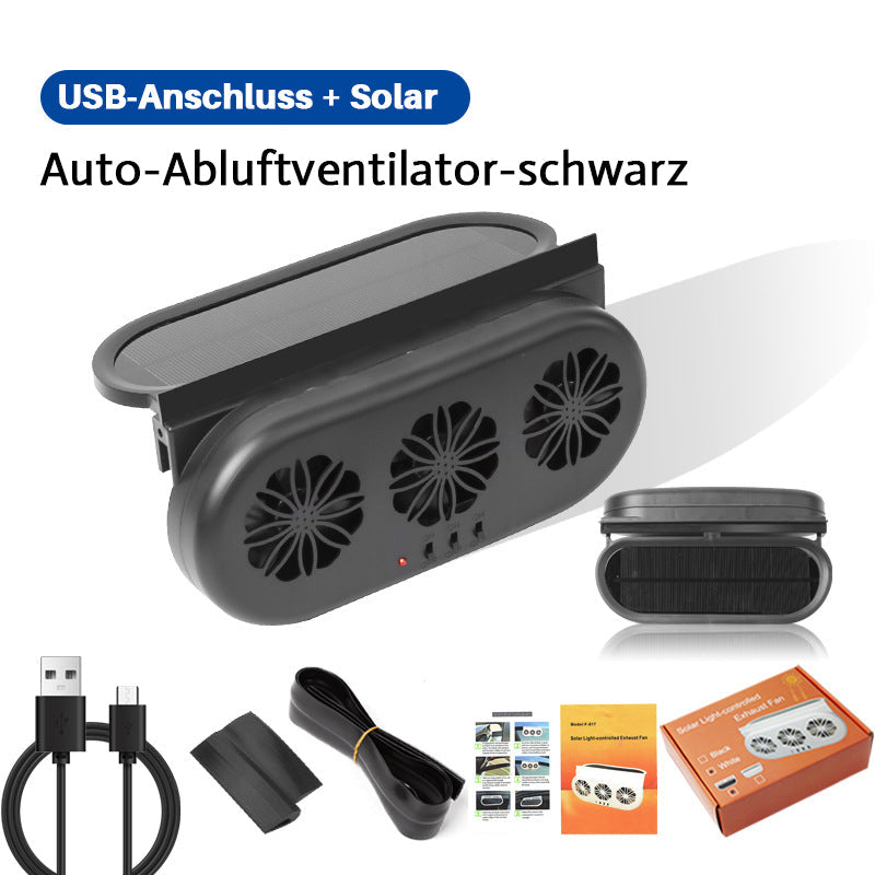 Gluschwein - Solarbetriebener Autoabluftventilator