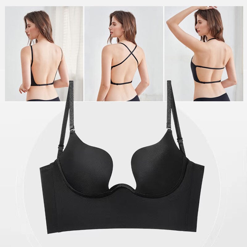 Gluschwein - Rückenfreier Push-Up-BH mit tiefem U-Ausschnitt