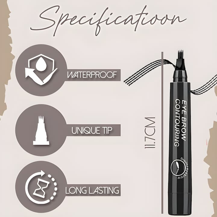 BrowVolumizer - Wasserfester Augenbrauenstift mit vollem Effekt